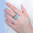 Lux - Fire Opal Garnet Ring