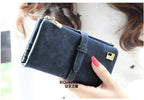New Winter Fashion Trends Pumping Frosted Multi-card position two fold wallet