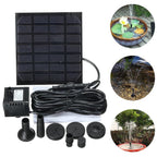 Sun Fountain "Sun Fountain" for Pond or Birdbath – With 4 Spray Heads