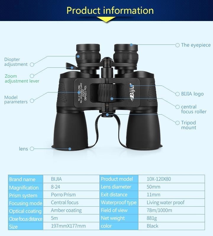 High Magnification Binoculars Long Range