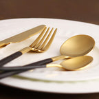 Hemingway Black/Gold Silverware