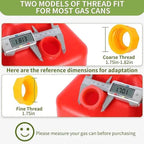 Upgraded Replacement Gas Can Spout with Flexible Nozzle