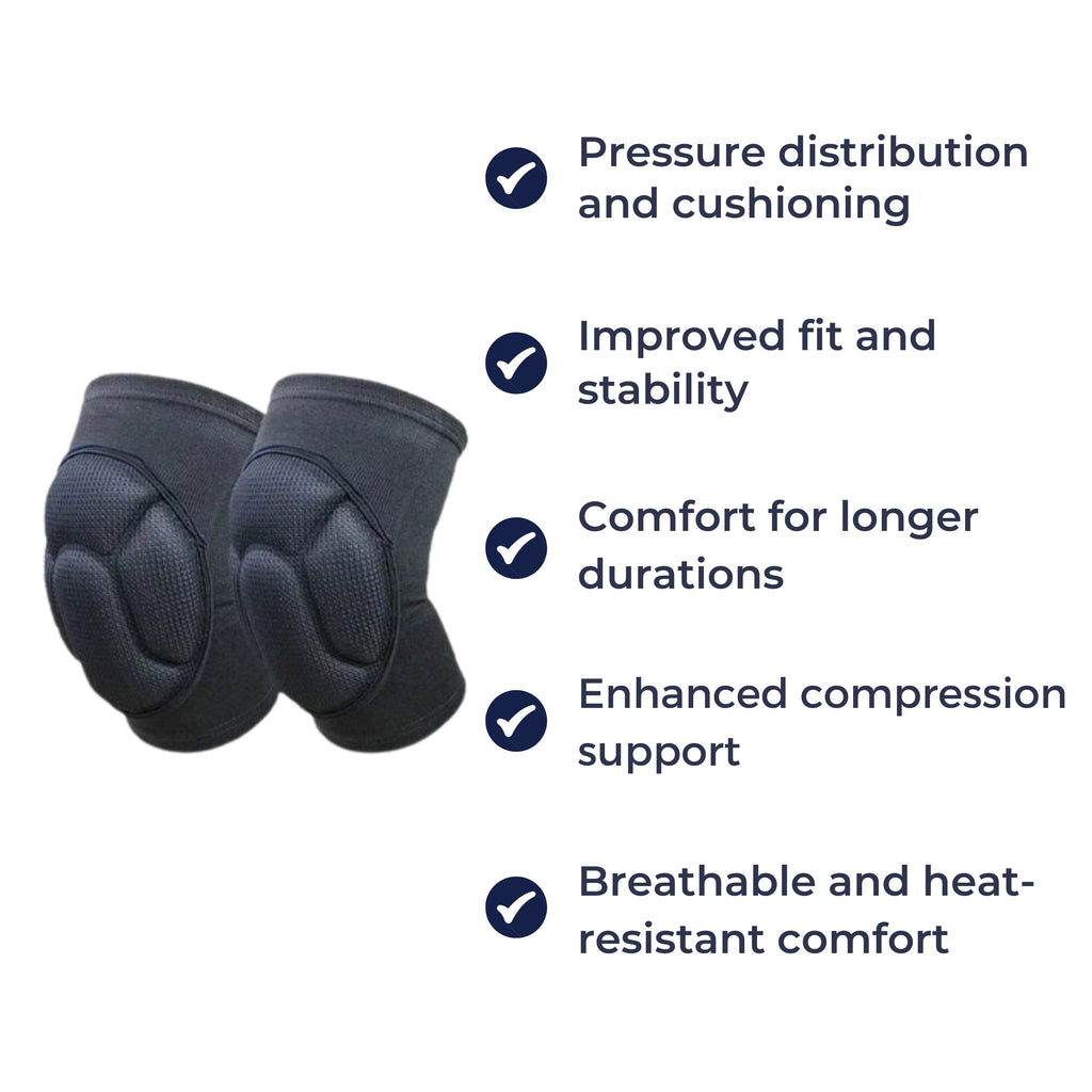 Absorbing Knee Pads – Breathable Compression Support – Anti-Slip Cushion Design – Sports & Injury Prevention