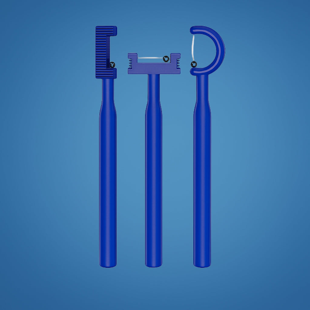 3-Piece Tongue Tip Exerciser – Non-Slip Handle – Improves Speech & Swallowing Control