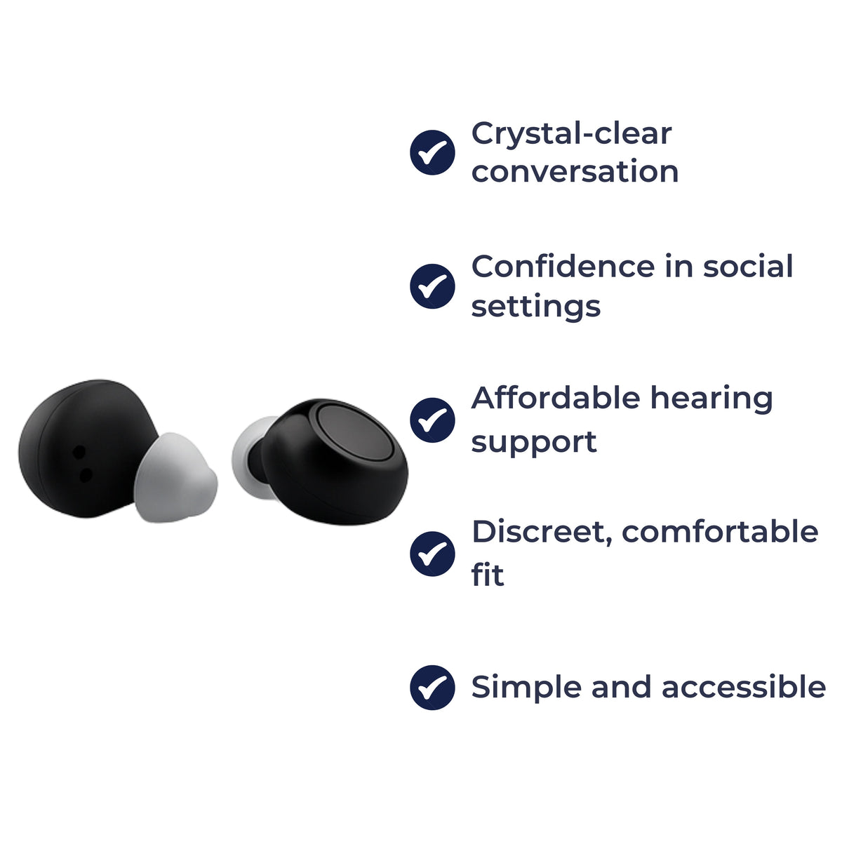 Noise Reduction & Clarity Boost – Rechargeable Lightweight Design – Everyday Conversations