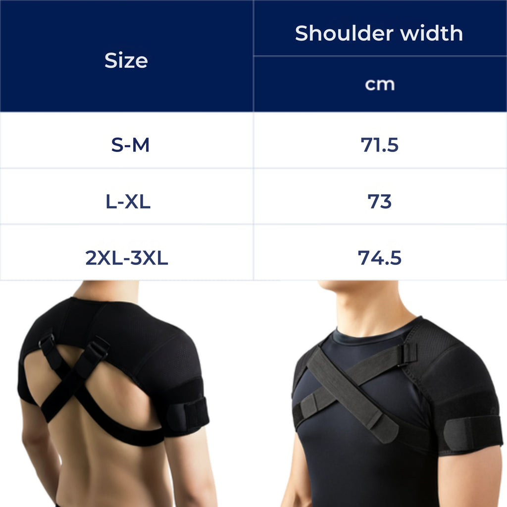 Cross-Compression Stability – Breathable Mesh Comfort – Relieves Shoulder Pain & Improves Posture