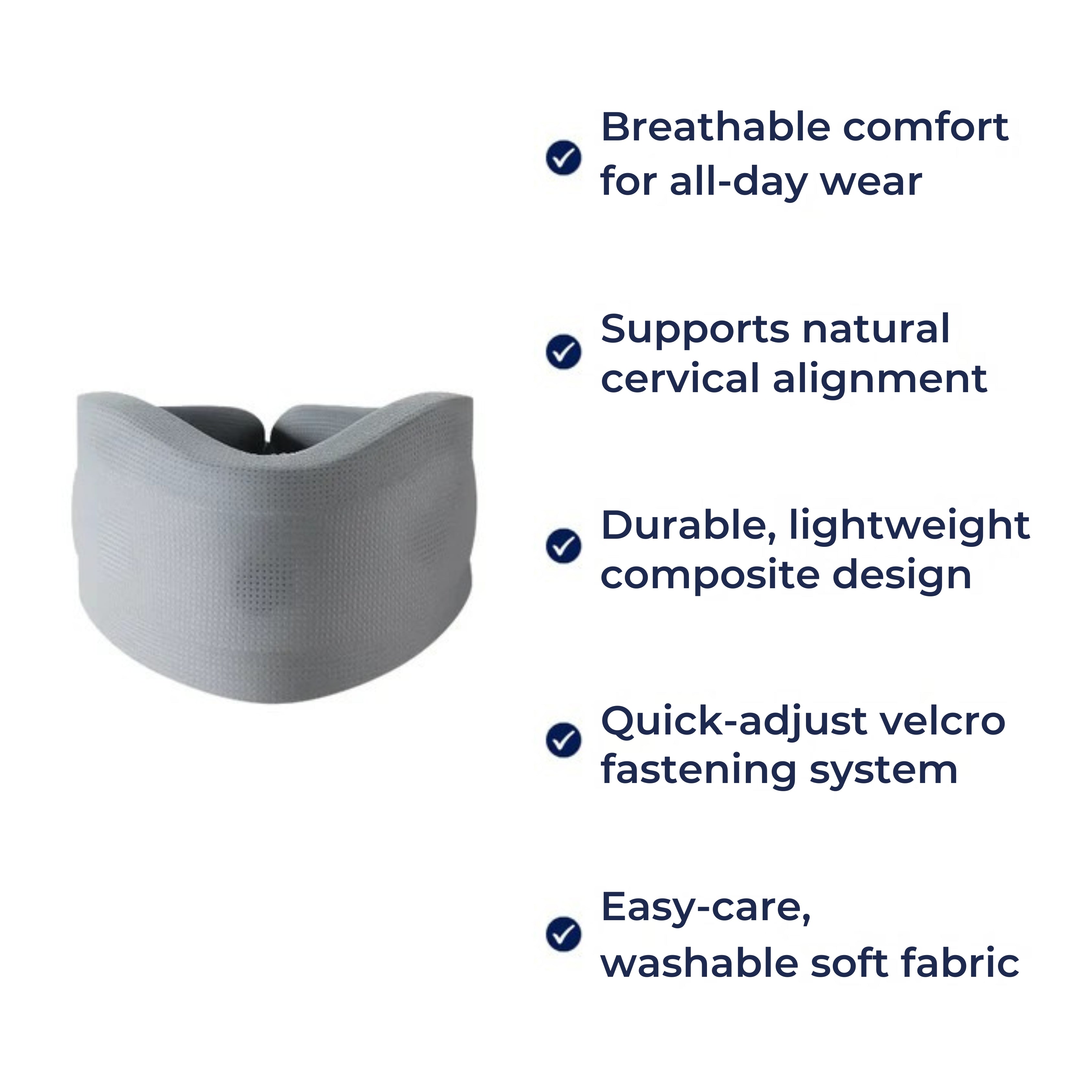 Pain Relief & Posture Support – Soft Foam Breathable Padding – Adults with Neck Pain Relief