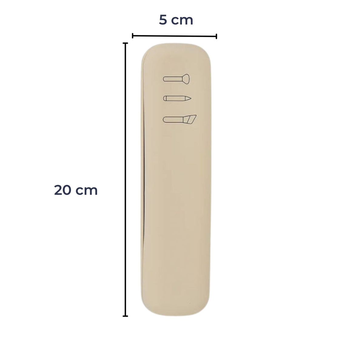 Organise & Protect Your Brushes – Dust- & Water-Resistant Silicone Case – Keep Clean & Tangle-Free