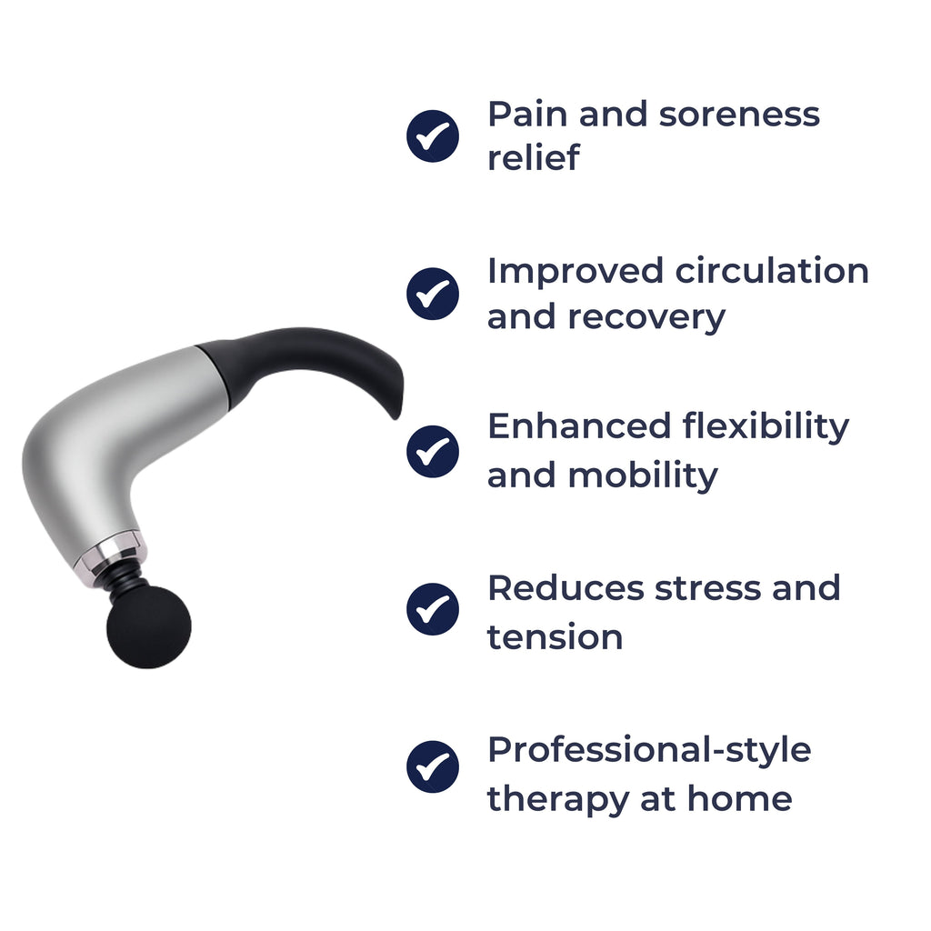 Extended Handle – Quiet Adjustable Levels – Pain Relief For Back and Full Body