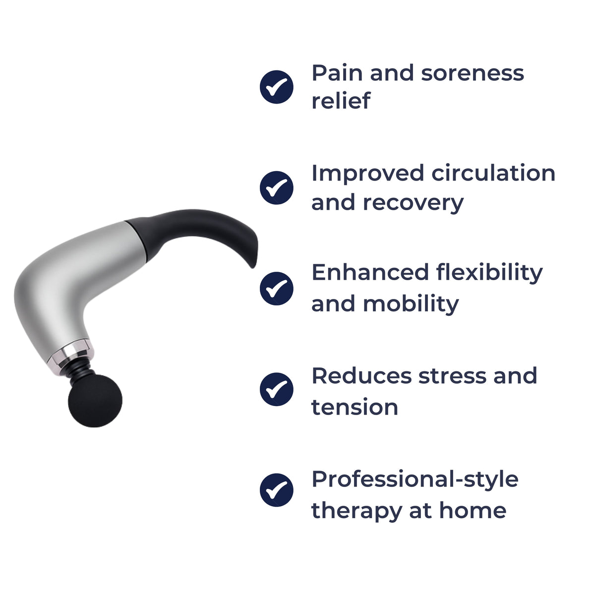 Extended Handle – Quiet Adjustable Levels – Pain Relief For Back and Full Body
