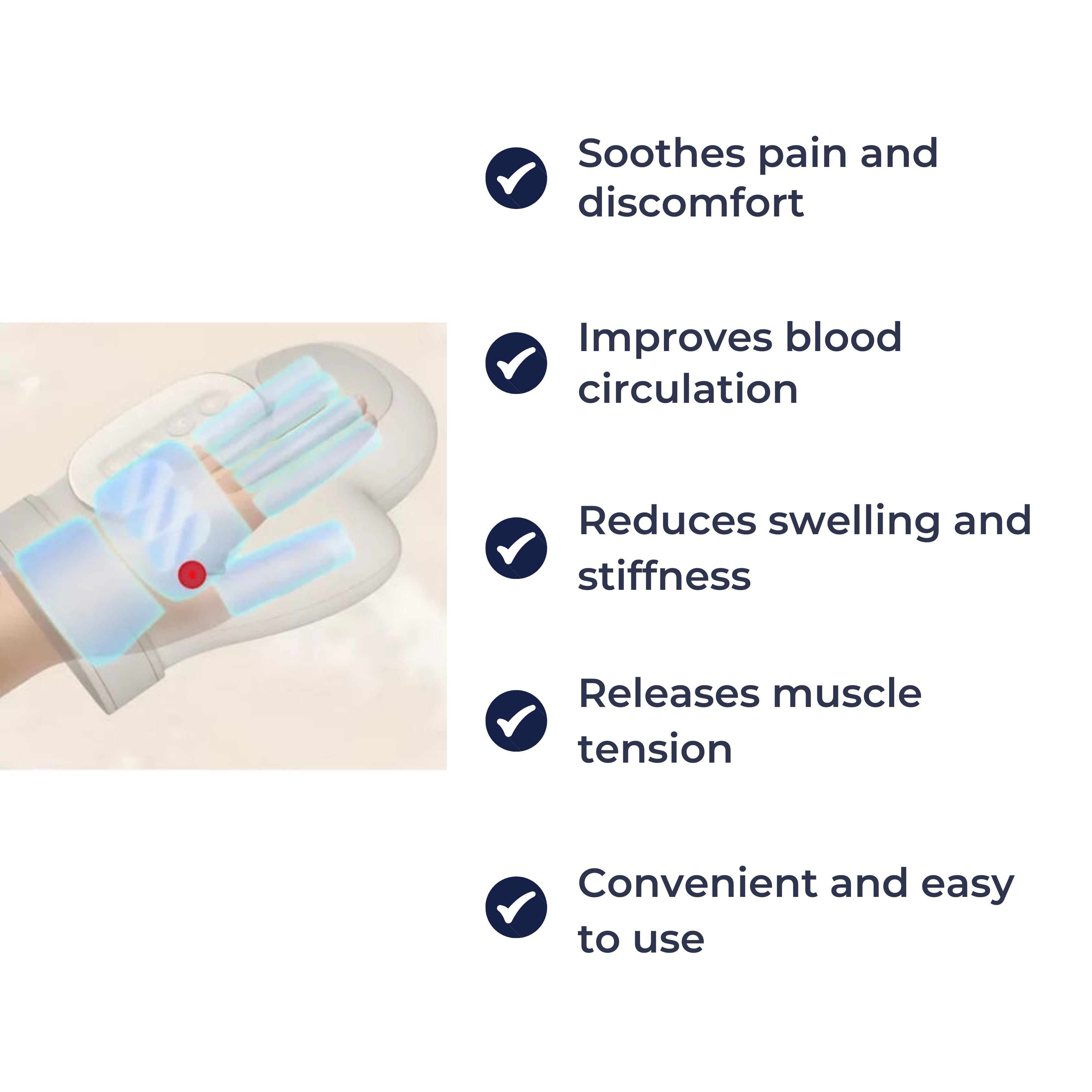 Heat Relief Device – Cordless USB-Rechargeable – Ideal for Carpal Tunnel