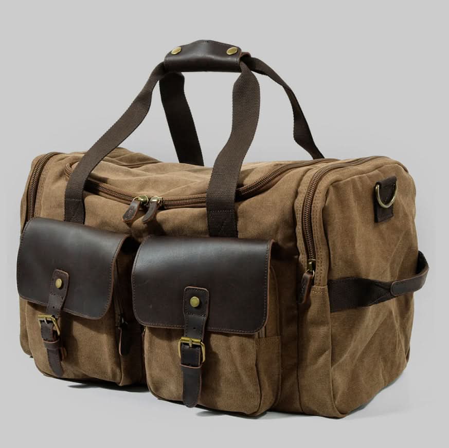 Vanguard Waxed Canvas & Leather Travel Duffle – 36.5L