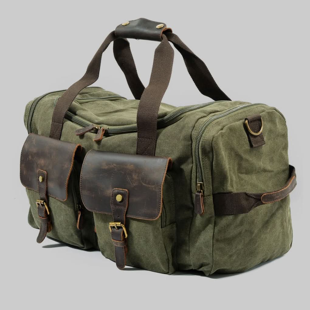 Vanguard Waxed Canvas & Leather Travel Duffle – 36.5L