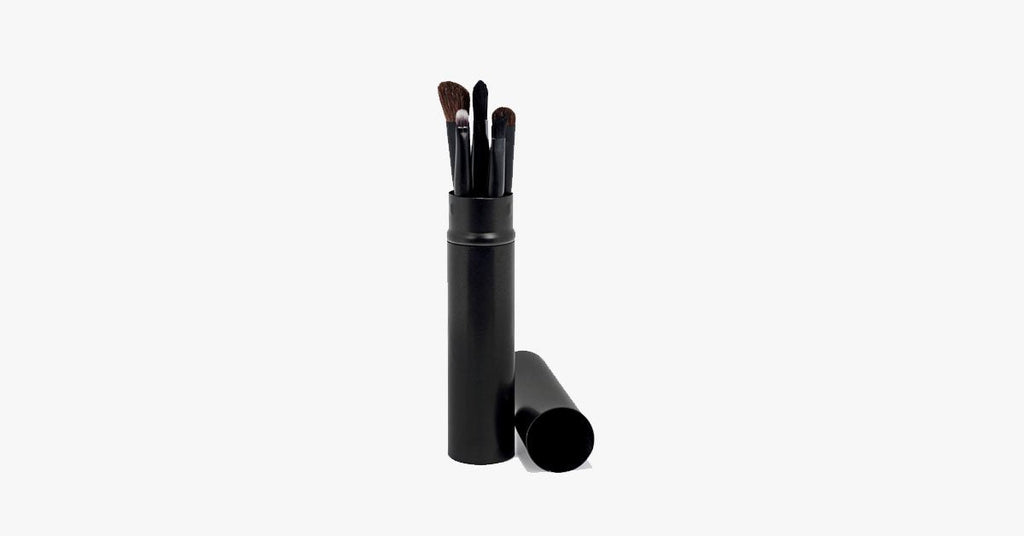 5-piece professional eyeshadow brush set, perfect for blending eyeshadow - soft bristles provide you with professional results!