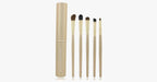 5-piece professional eyeshadow brush set, perfect for blending eyeshadow - soft bristles provide you with professional results!
