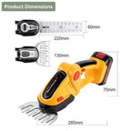 Cordless 2-in-1 Hedge & Shrub Trimmer | Lightweight, Ergonomic & Ideal for Garden Maintenance