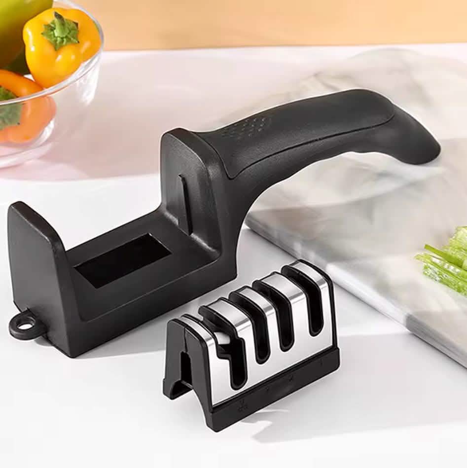 Professional Knife Sharpener 4 Stage Stone Tungsten Diamond Ceramic Tool