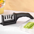 Professional Knife Sharpener 4 Stage Stone Tungsten Diamond Ceramic Tool
