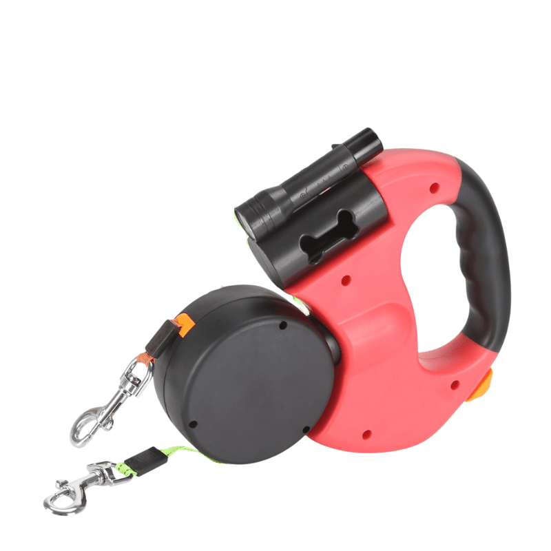PROPET DUO – Dual Retractable Dog Leash with LED Flashlight