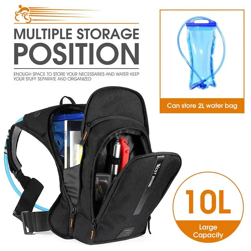 Prosport Hydro Pack – Ultralight 10L cycling backpack with hydration system