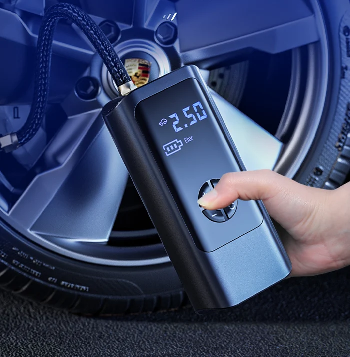 PowerPump Wireless Air Compressor – 150 PSI Tire Pump with Digital Display & LED