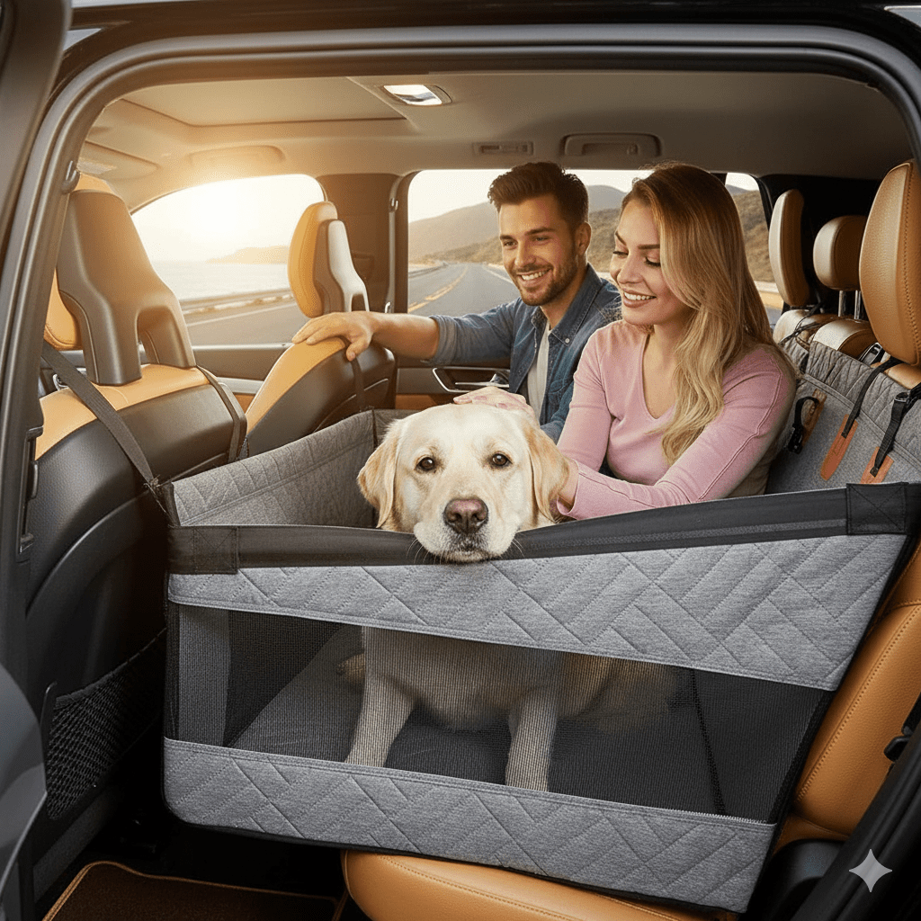 Waterproof Memory Foam Car Seat Mat for Dogs
