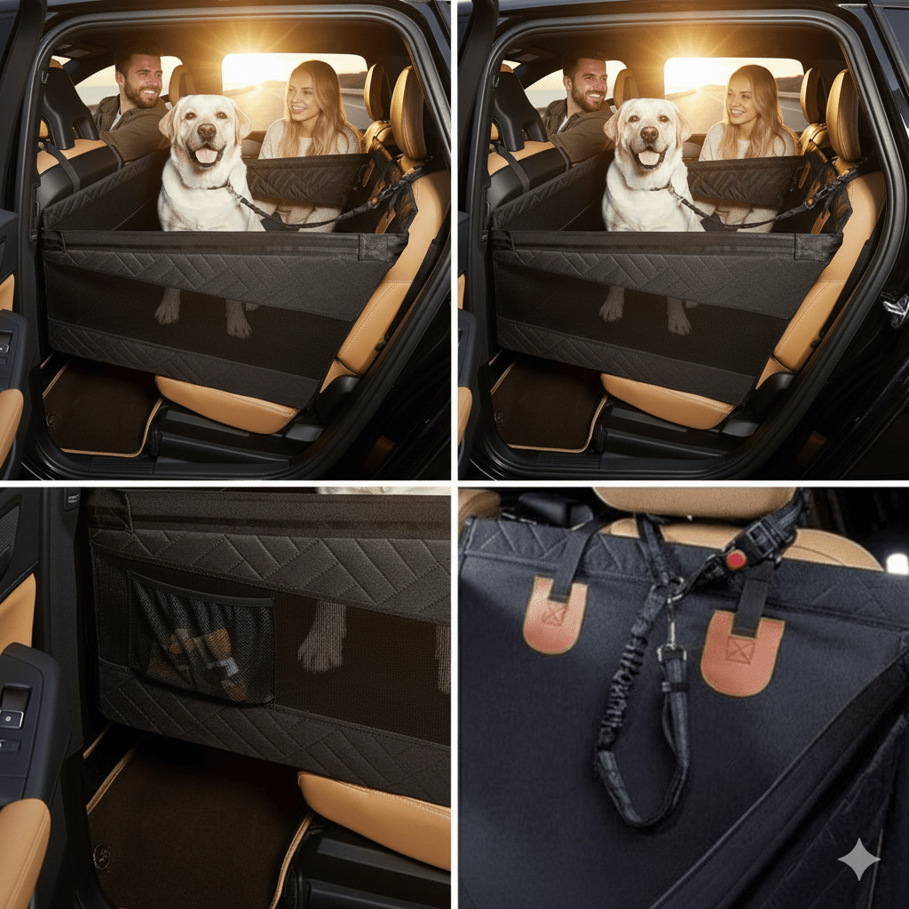 Waterproof Memory Foam Car Seat Mat for Dogs