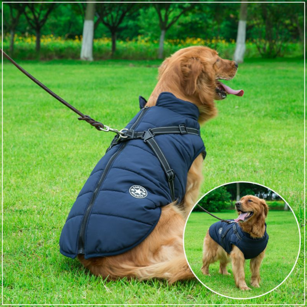 WoofGuard - Waterproof Winter Jacket with Integrated Harness