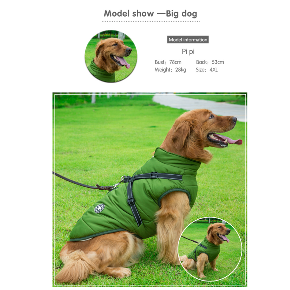 WoofGuard - Waterproof Winter Jacket with Integrated Harness