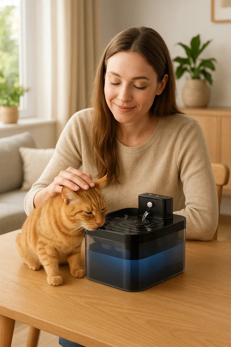 PUREFLOW Fountain – Smart Cat Water Fountain with Motion Sensor & Filtration