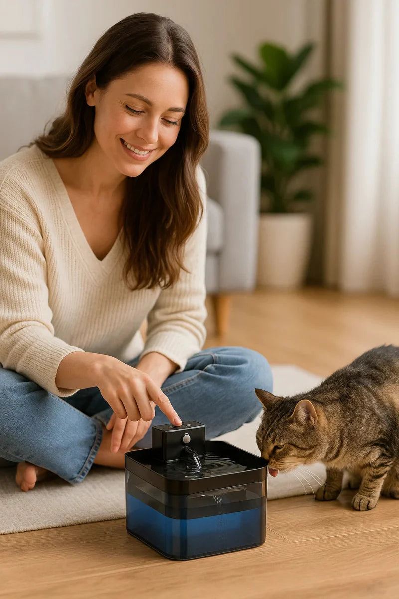 PUREFLOW Fountain – Smart Cat Water Fountain with Motion Sensor & Filtration