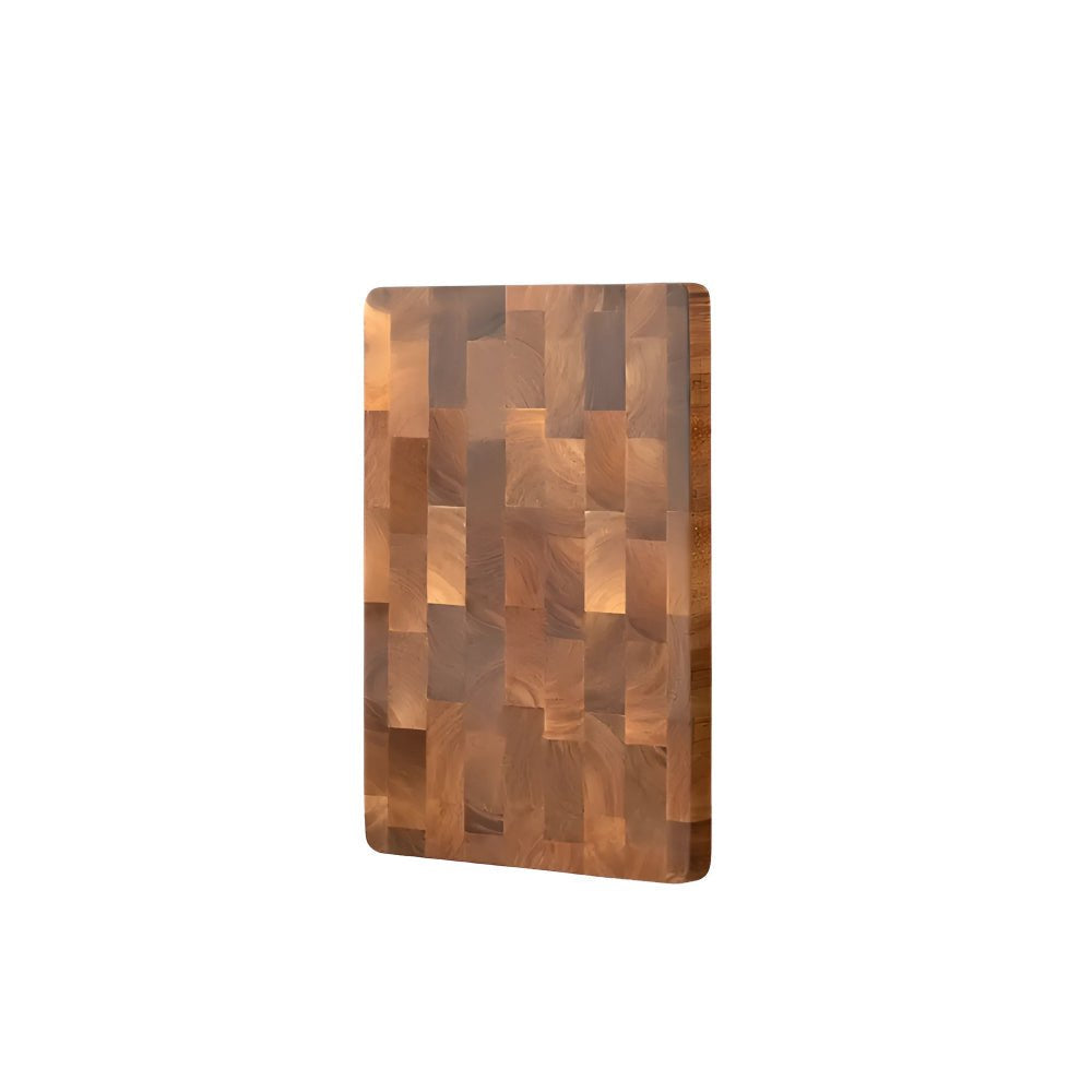 TIMBERSERVE – Antibacterial Acacia Wood Cutting Board with Elegant Chessboard Design