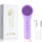 Rechargeable Face Scrubber with Facial Cleansing Brush