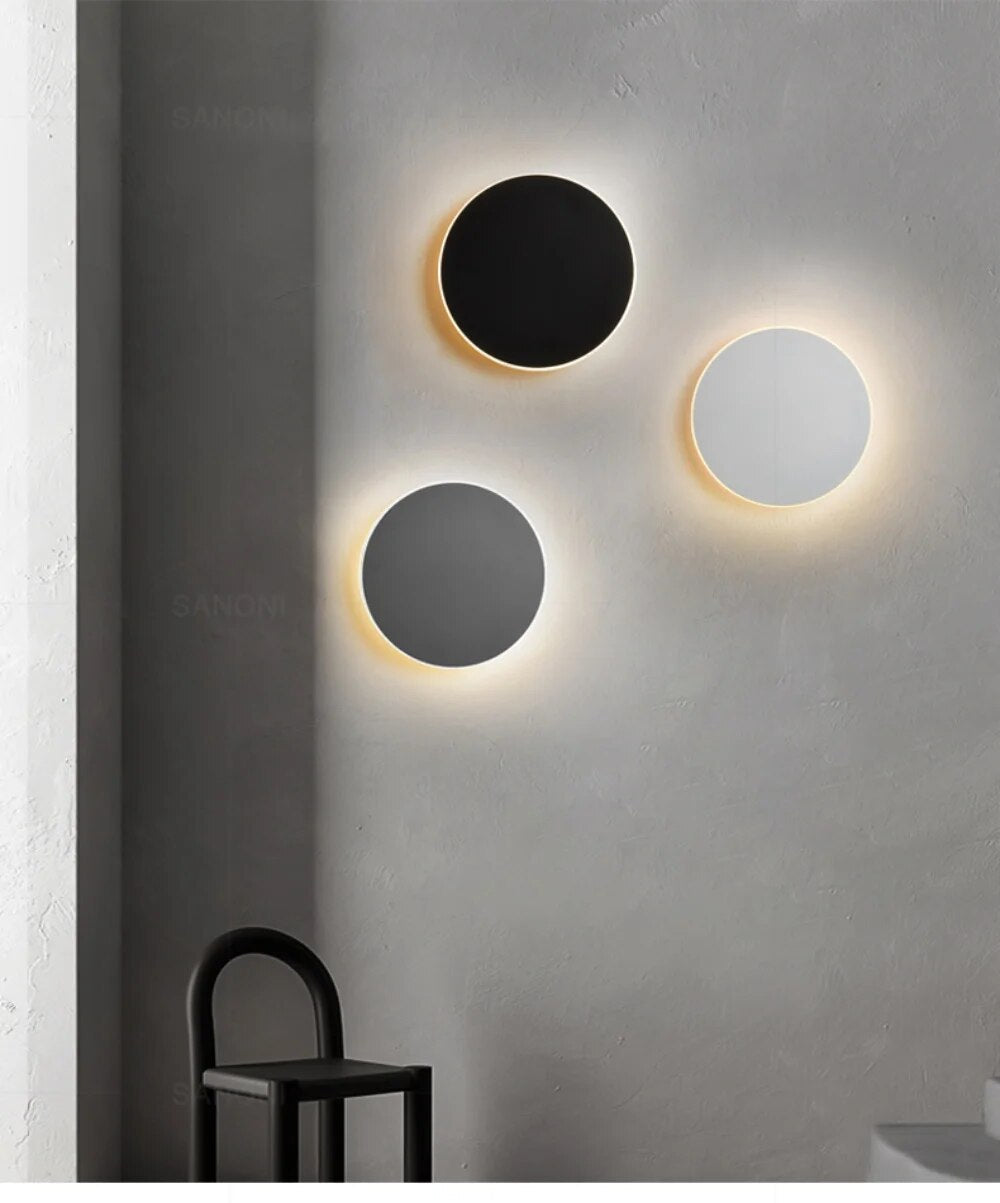Modern round LED wall lamp for stylish ambient lighting