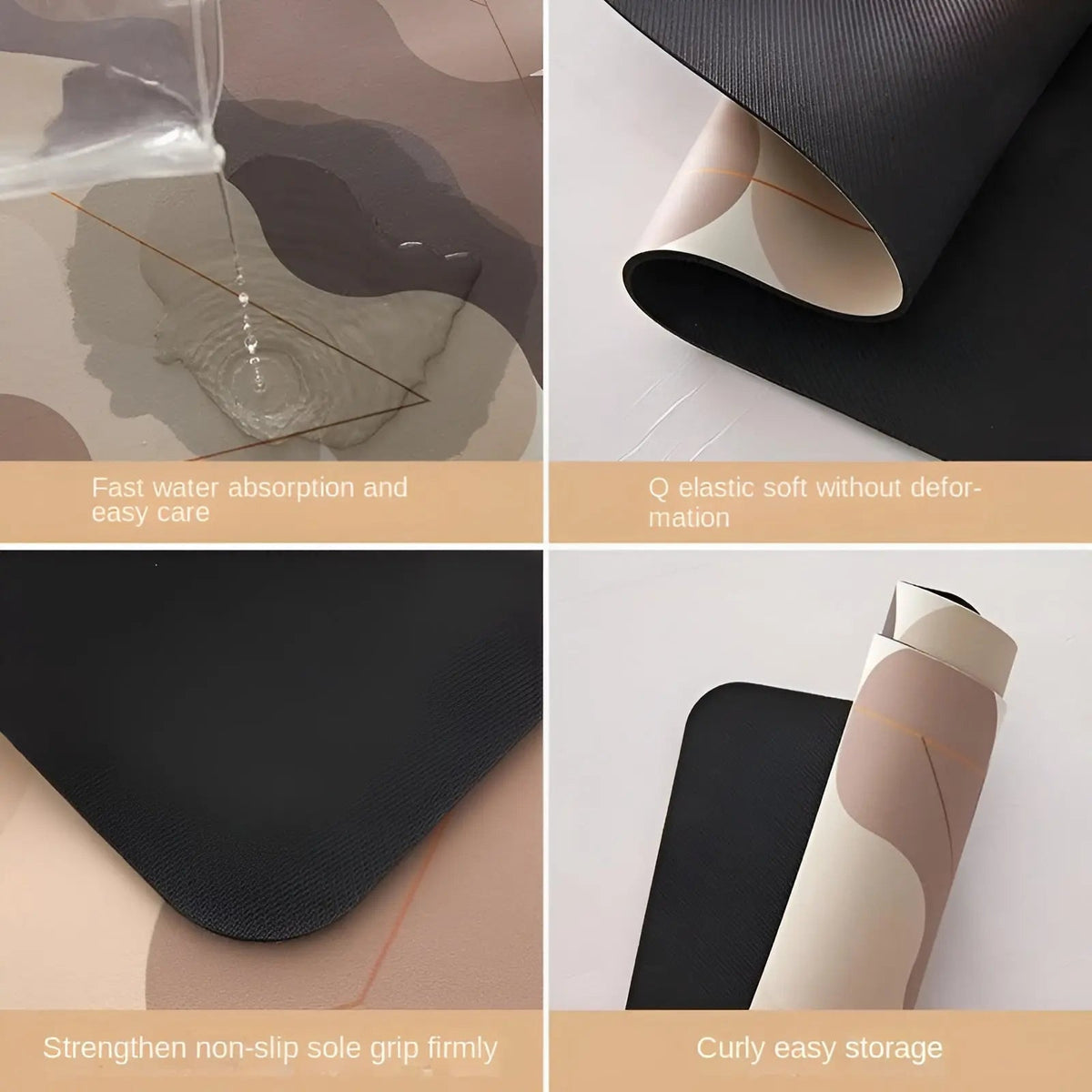 Quick Dry Super Absorbent Non-Slip Kitchen Mat - SplashEase