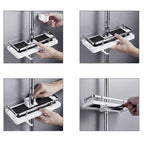 BathBuddy | No-Drill Shower Shelf – Space-Saving Bathroom Storage