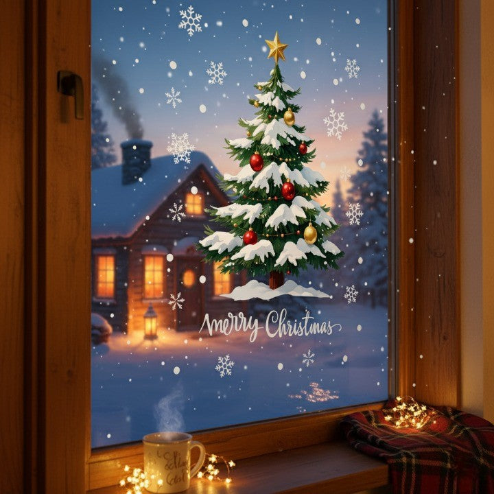 Merry Glow 3D Christmas Tree Sticker