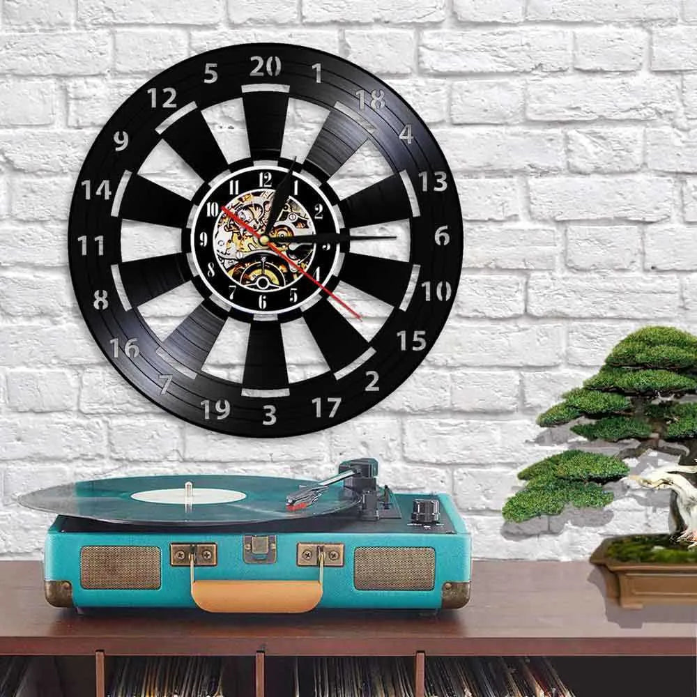 DartGlow Vintage Dartboard Wall Clock