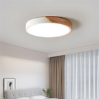 Nordic Wooden Macaroon Ceiling Light | Ø 23-30 cm, Metal and Wood
