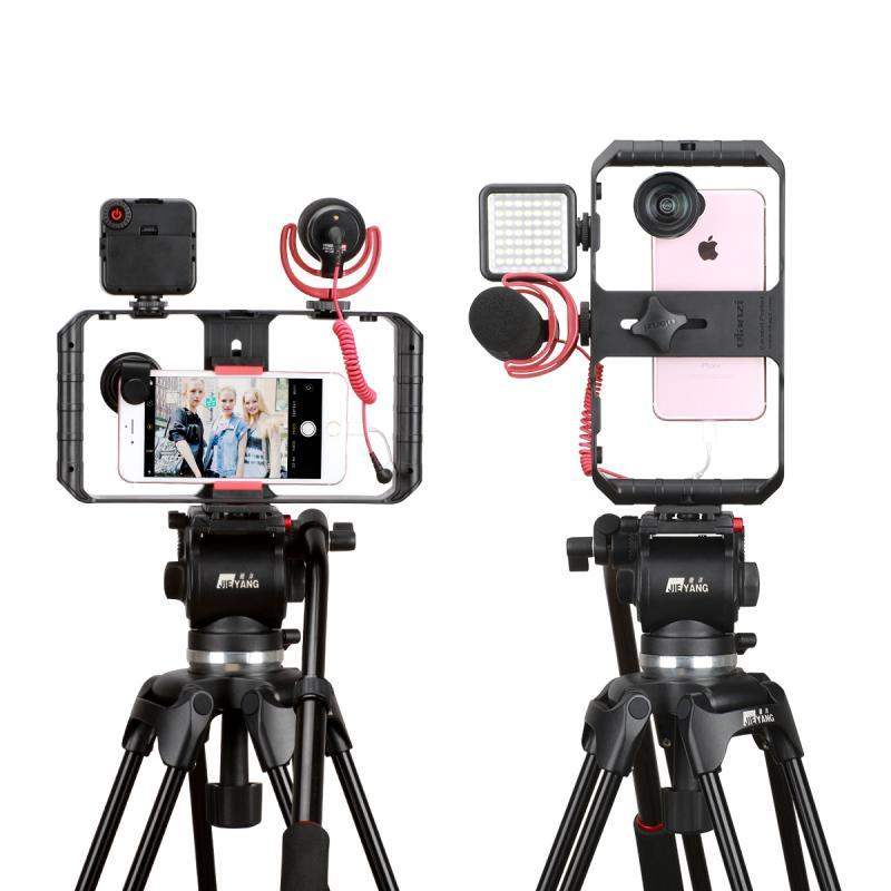 VideoGrip Smartphone Stabilizer – Professional Filmcage with Cold Shoe Mounts