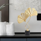 Minimalistic Ginkgo Leaf Sculpture for Elegant Natural Charm