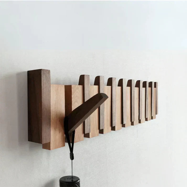 HarmonyCoat Piano Wood Coat Rack – Decorative Hooks for Hall and Living Room