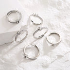 Radiant Adjustable Letter Initial Rings