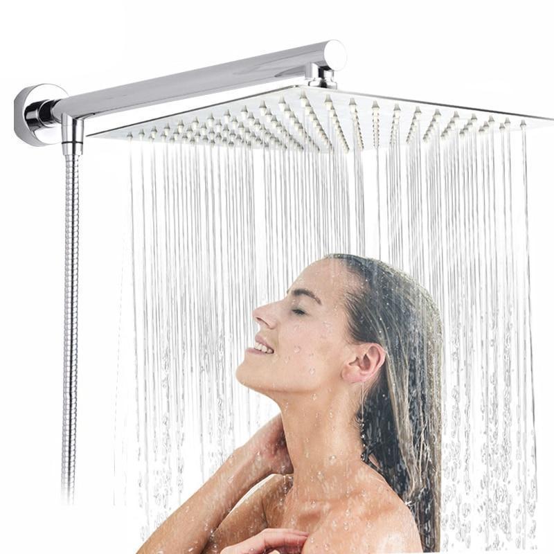 Wall-mounted rain shower ultra-slim