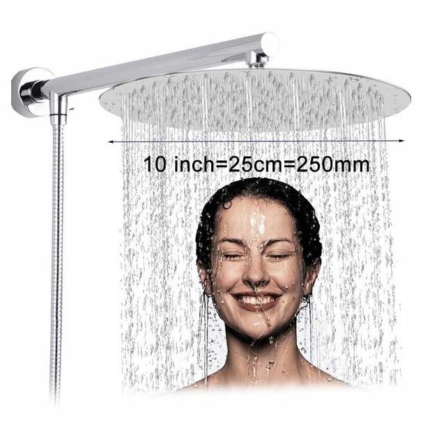 Wall-mounted rain shower ultra-slim