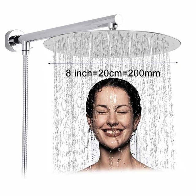 Wall-mounted rain shower ultra-slim