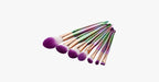7 Pieces Rainbow Mermaid Brush Set - Unique Colorful Brush Set Perfect for Comprehensive Makeup