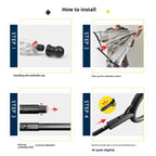 WALKDRY Clear – Wind-Resistant Pet Umbrella with Quick-Clip Leash