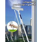 Functional 3-in-1 Window Squeegee with Spray and Wipe Function
