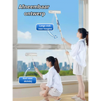 Functional 3-in-1 Window Squeegee with Spray and Wipe Function
